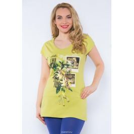Туника женская BeGood, цвет: оливковый. SS16-BGUZ-509. Размер 58