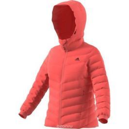 Пуховик женский Adidas W CW Nuvic JKT, цвет: коралловый. BQ8758. Размер 44 (50)