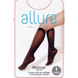 Гольфы Allure Massage 40, цвет: Glase (загар). Размер универсальный