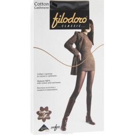 Колготки женские Filodoro Classic Cotton Cashmere, цвет: Nero (черный). C113972CL. Размер 4 (46/48)
