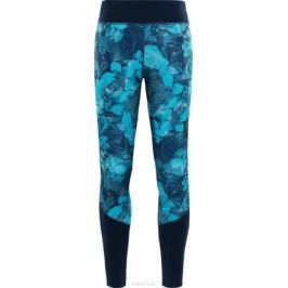 Тайтсы женские The North Face W Pulse Tight, цвет: бирюзовый, черный. T93BQB3FG. Размер XS (40)