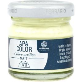 Ferrario Краска акриловая Apa Color цвет желтый глянцевый